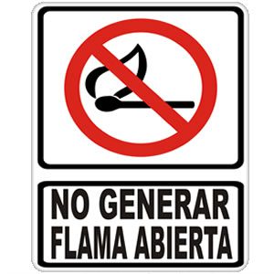 No Generar Flama Abierta