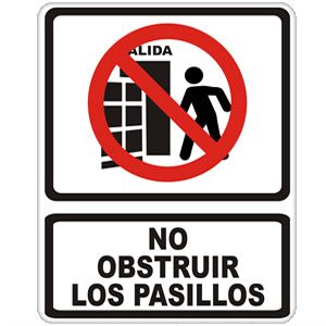 No Obstruir los Pasillos