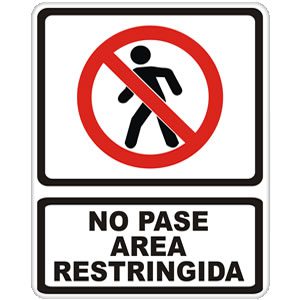 No Pase Área Restringida