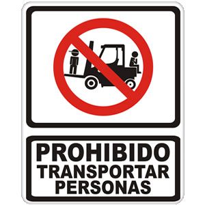 Prohibido Transportar Personas