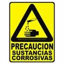 Precaución Sustancias Corrosivas