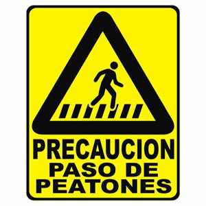 Precaución Paso de Peatones
