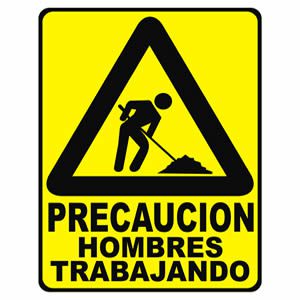 Precaución Hombres Trabajando