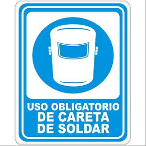 Uso Obligatorio de Careta de Soldar