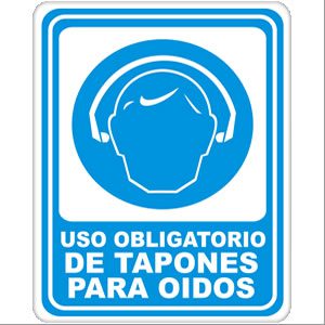 Uso Obligatorio de Tapones para Oídos