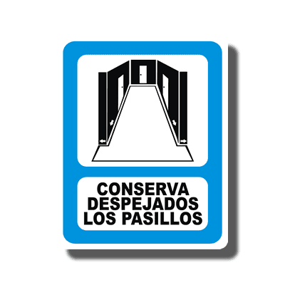 Pasillos despejados