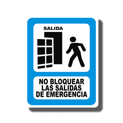 No bloquear salidas