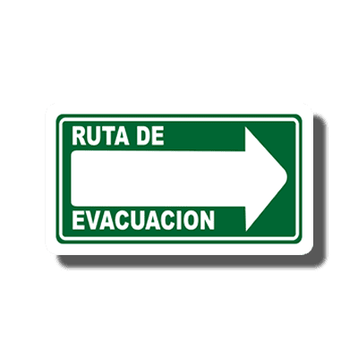 Ruta evacuación izquierda
